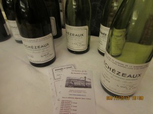 Dégustation Echézeaux et Romanée Saint Vivant - Domaine de la Romanée Conti