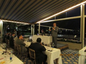 Dégustation verticale  Prestige Château Cheval Blanc à la Villa d'Este -François Mauss et Pierre Lurton