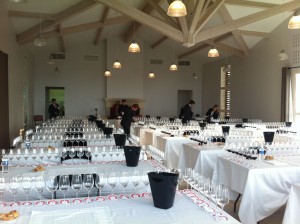 Préparation de la dégustation à l'aveugle Cercle de Rive Droite