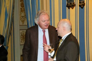 Alexandre Wagner et Hubert Boüard de Laforest propriétaire du château Angélus 1er Grand cru classé