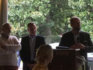 François Mauss, Mr Delmas et le Prince de Luxembourg- Villa d'Este Wine Symposium